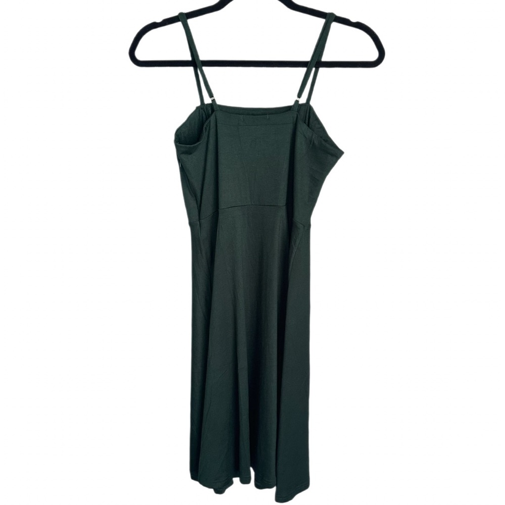NWT Women’s Liyinxi Dark Green Button-Down Dress Size S - Picture 4 of 9